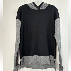 Smartwool Black and Gray Wool Blend Hoodie. Size S